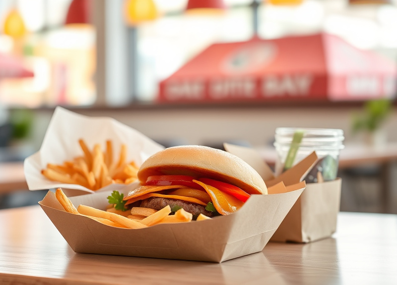 Does Delightful Dine-In use environmentally friendly packaging for takeout?